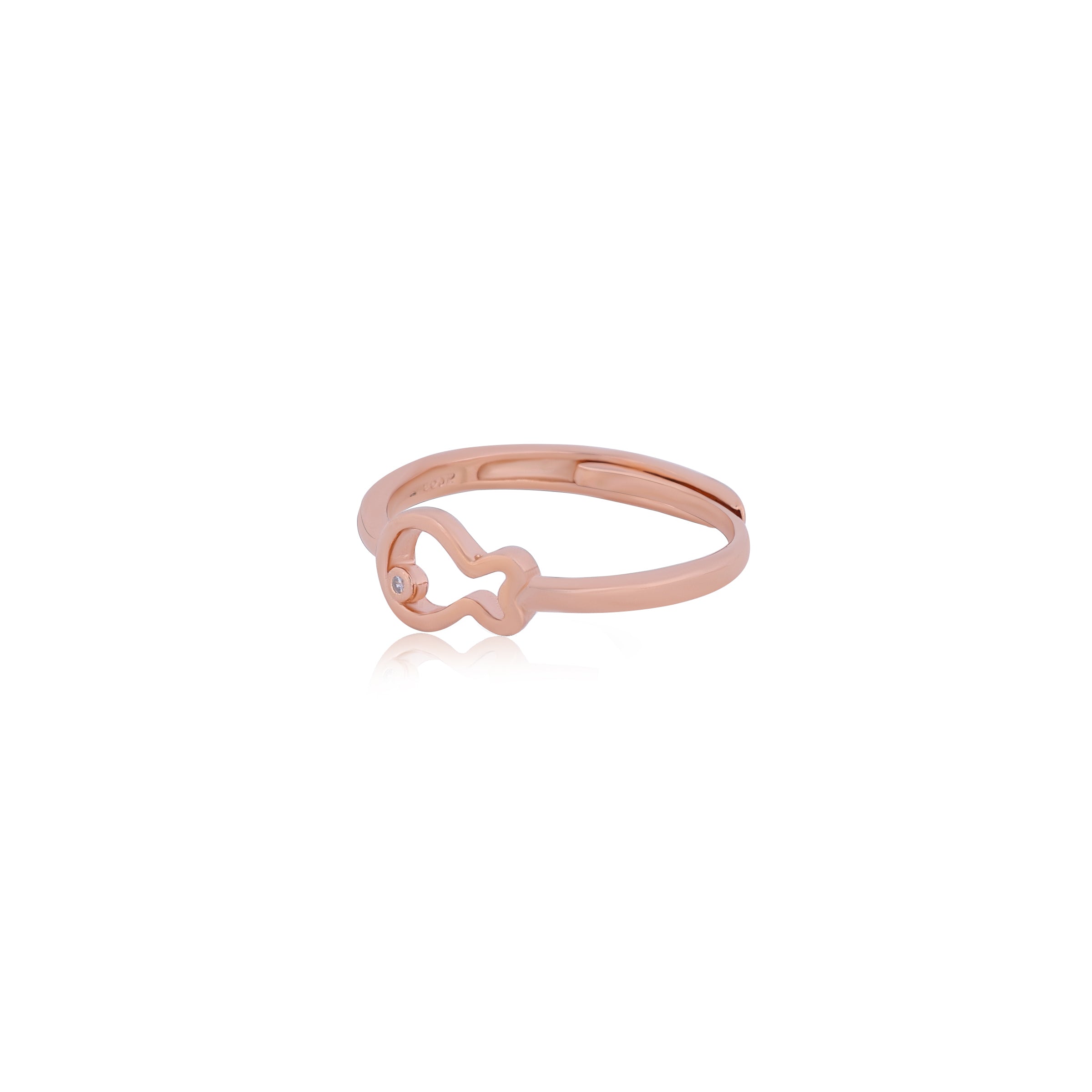 Rosegold Sea Sparkle Ring