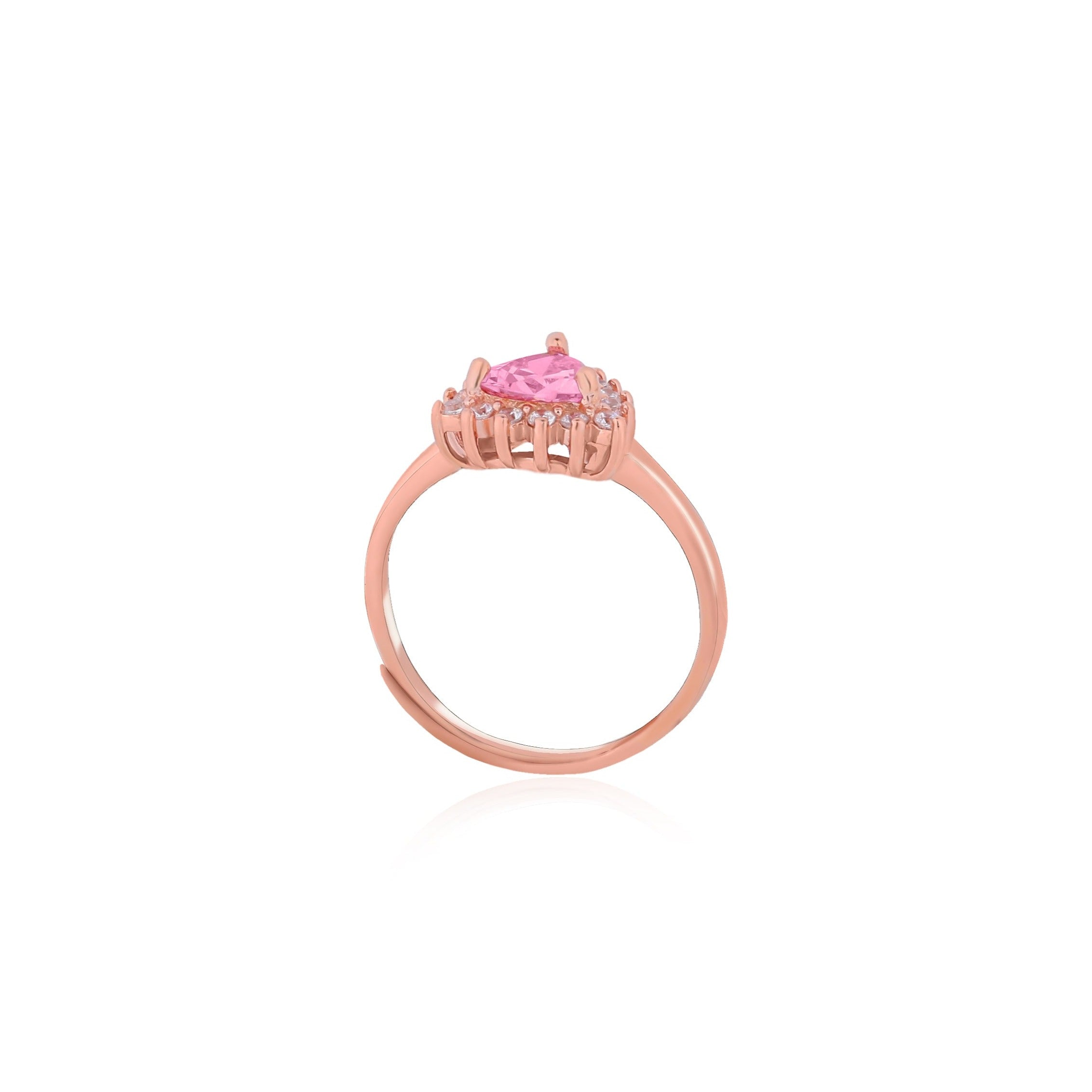 Rosegold Pink Orbit Ring