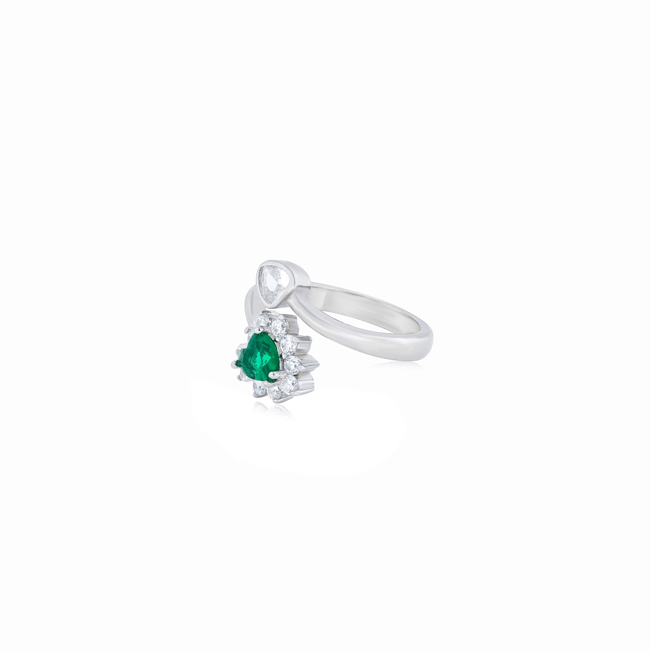 Enchanted Green Heart Ring