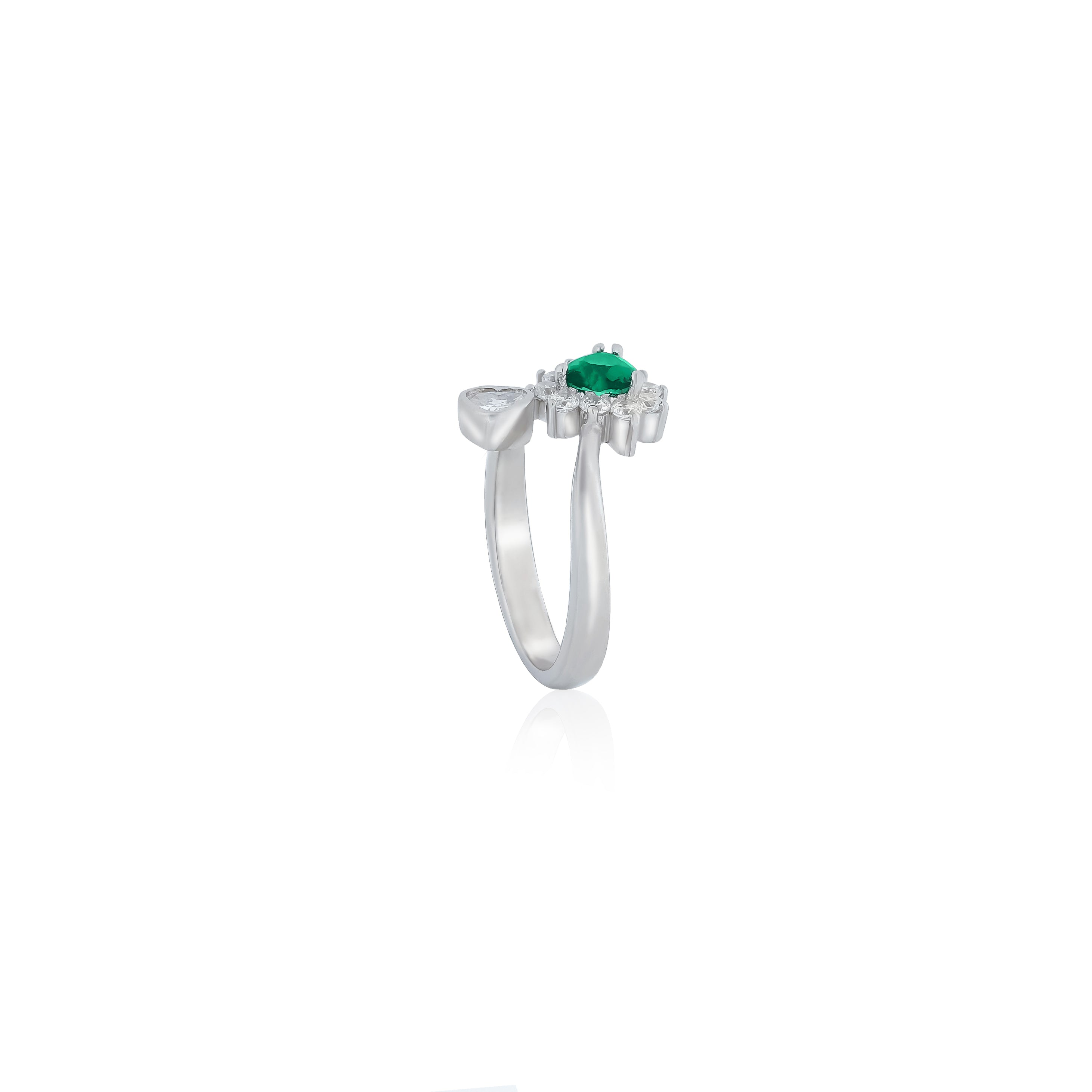 Enchanted Green Heart Ring