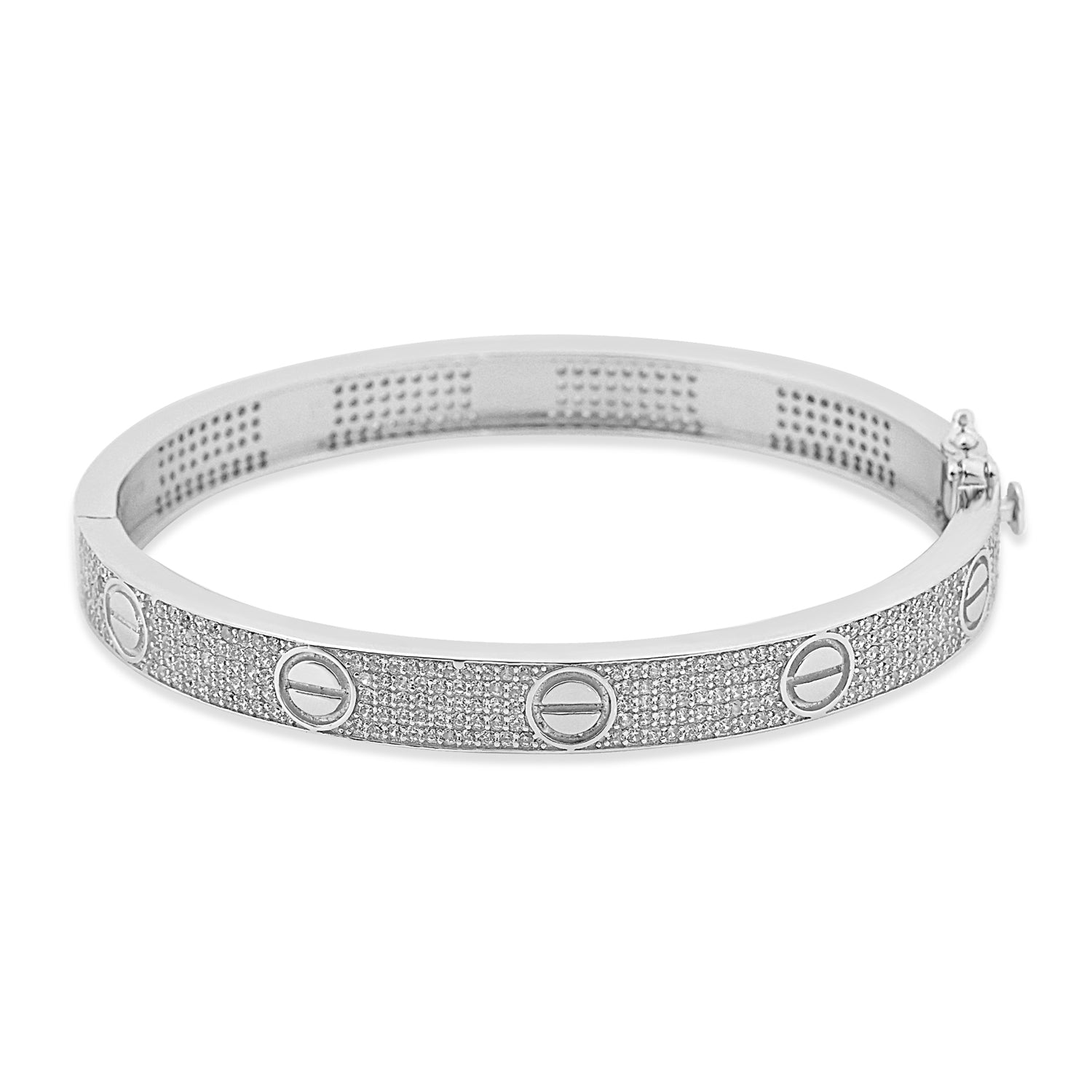 Bold Silver Statement Kada Bracelet