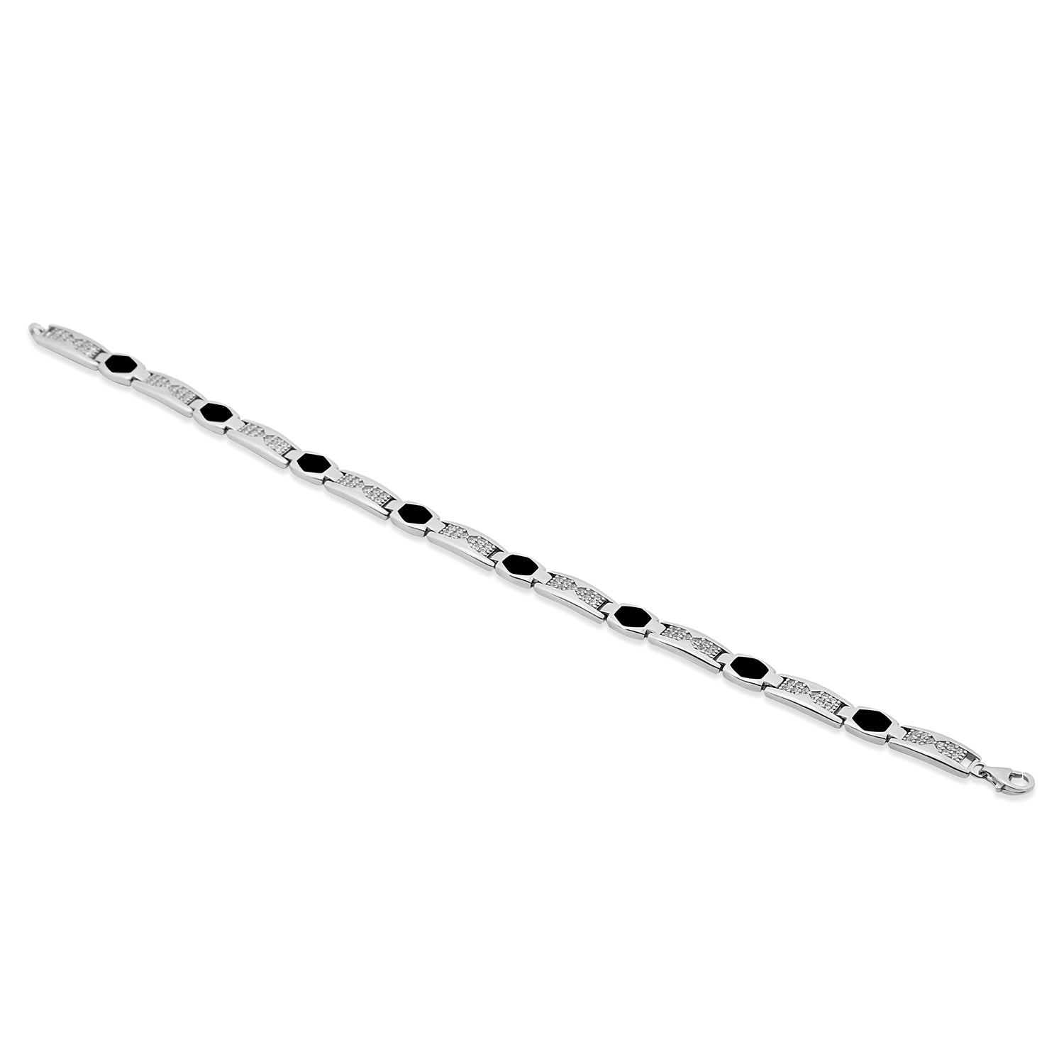 Silver Onyx Focus Bracelet