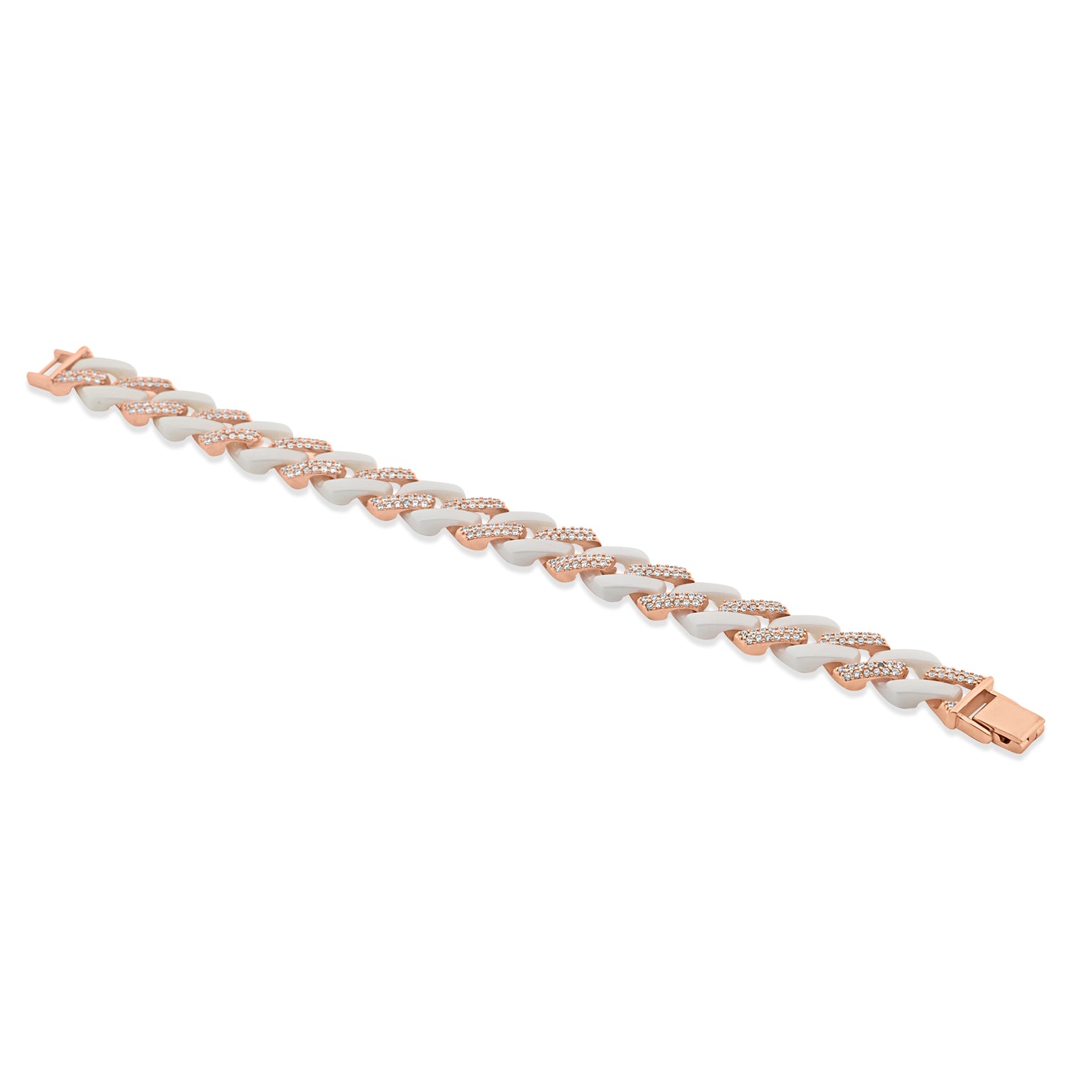 Rosegold Opulent Ivory Cuff Bracelet