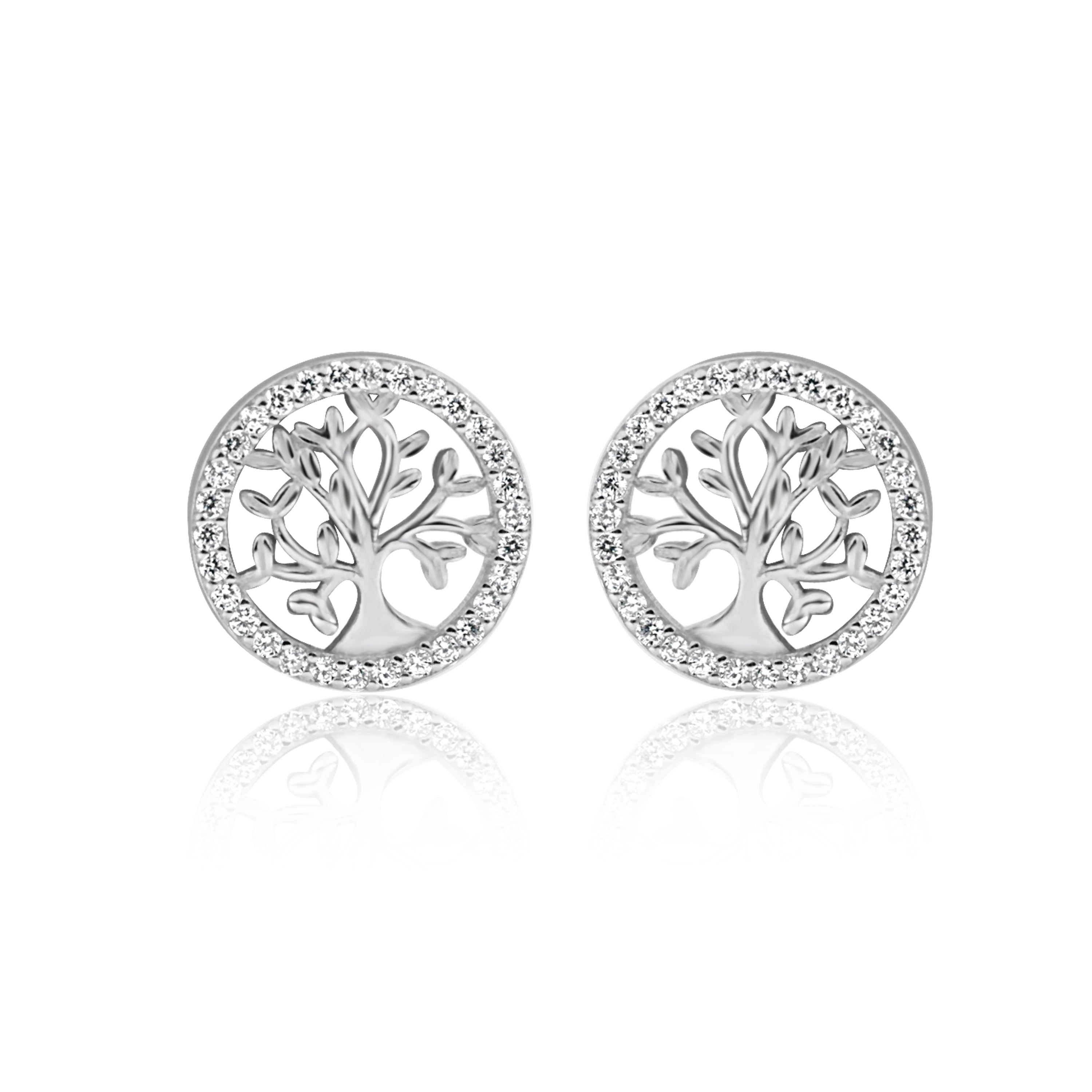 Tree Of Life Stud Earrings by janvi by shreedevi jewellers