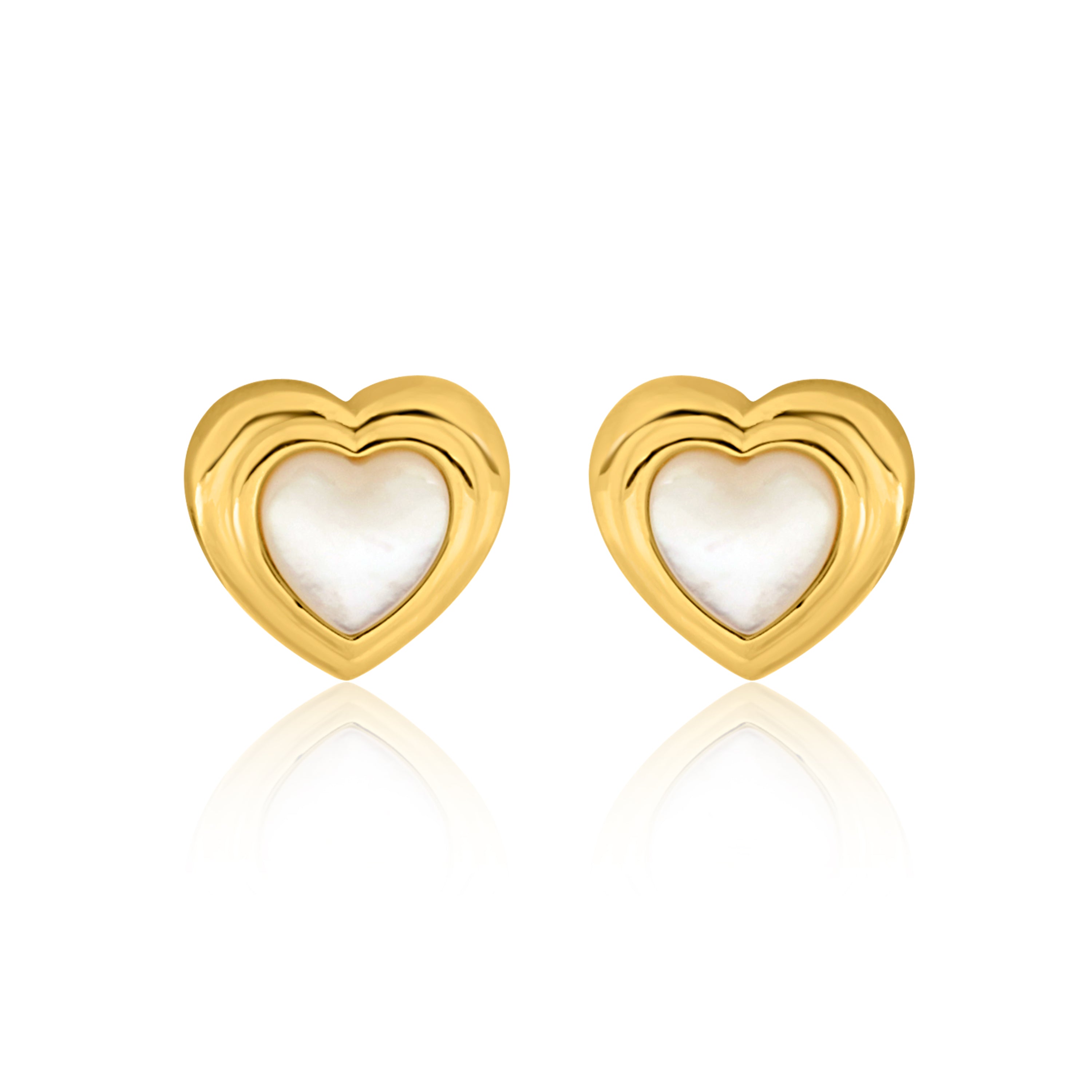Gold Heart Earring BY JANVI.SHOP