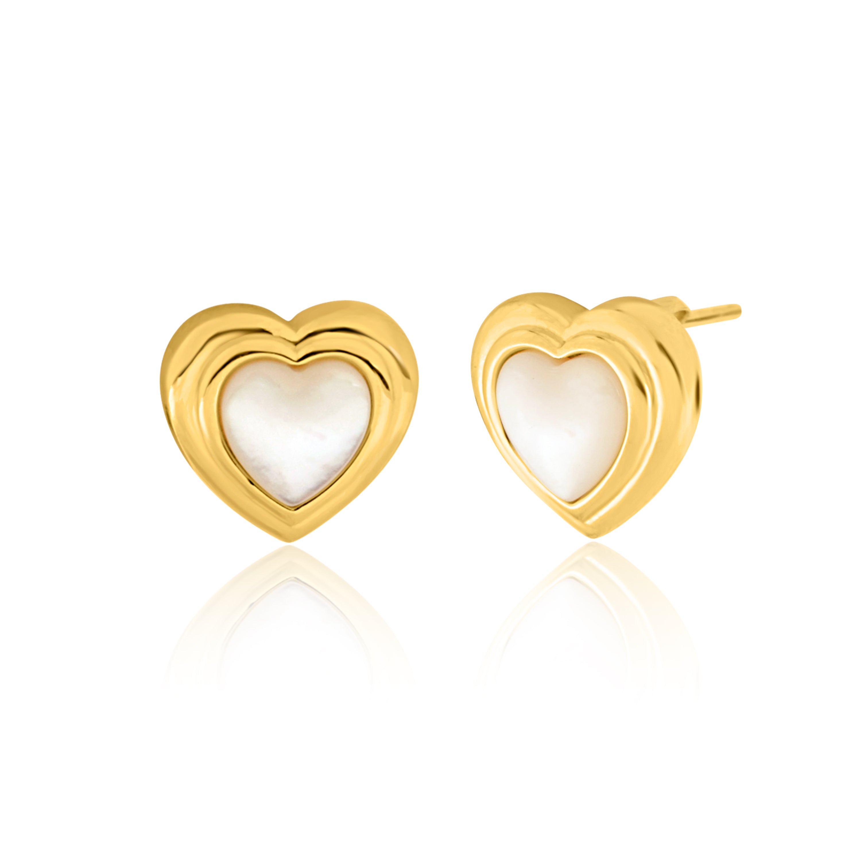 Gold Heart Earring BY JANVI.SHOP