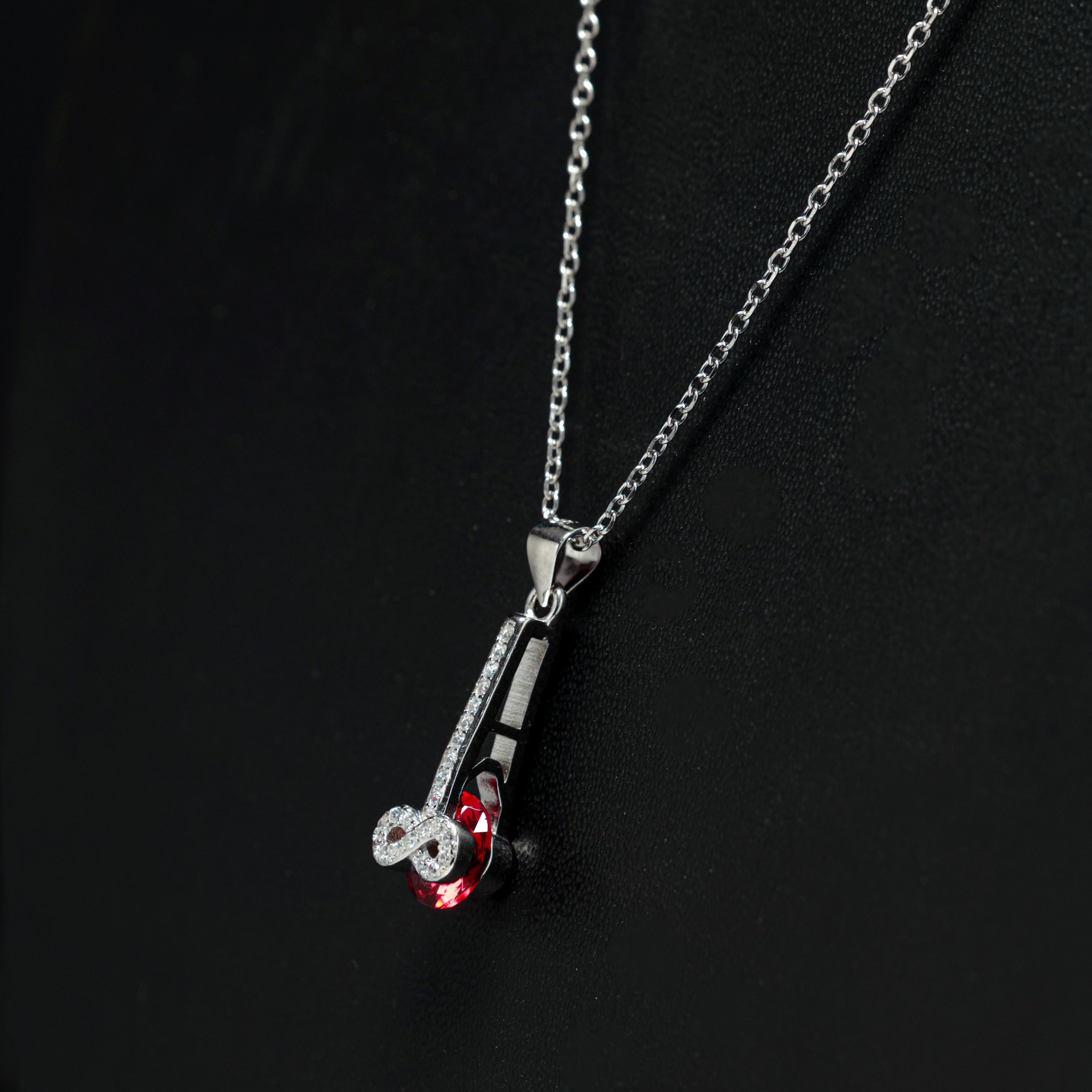 Red Infinity Tower Necklace