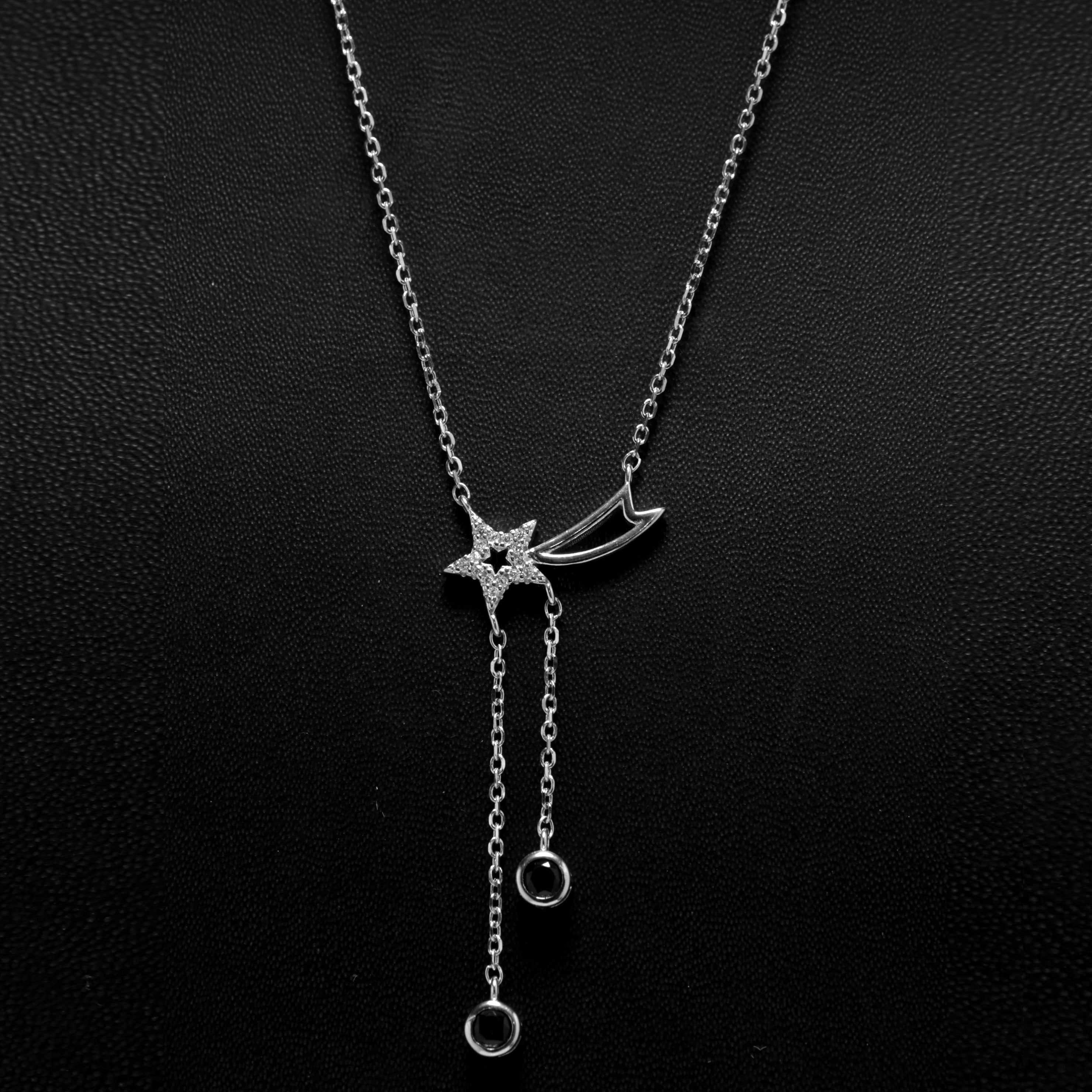 Shooting Star Silver Necklace