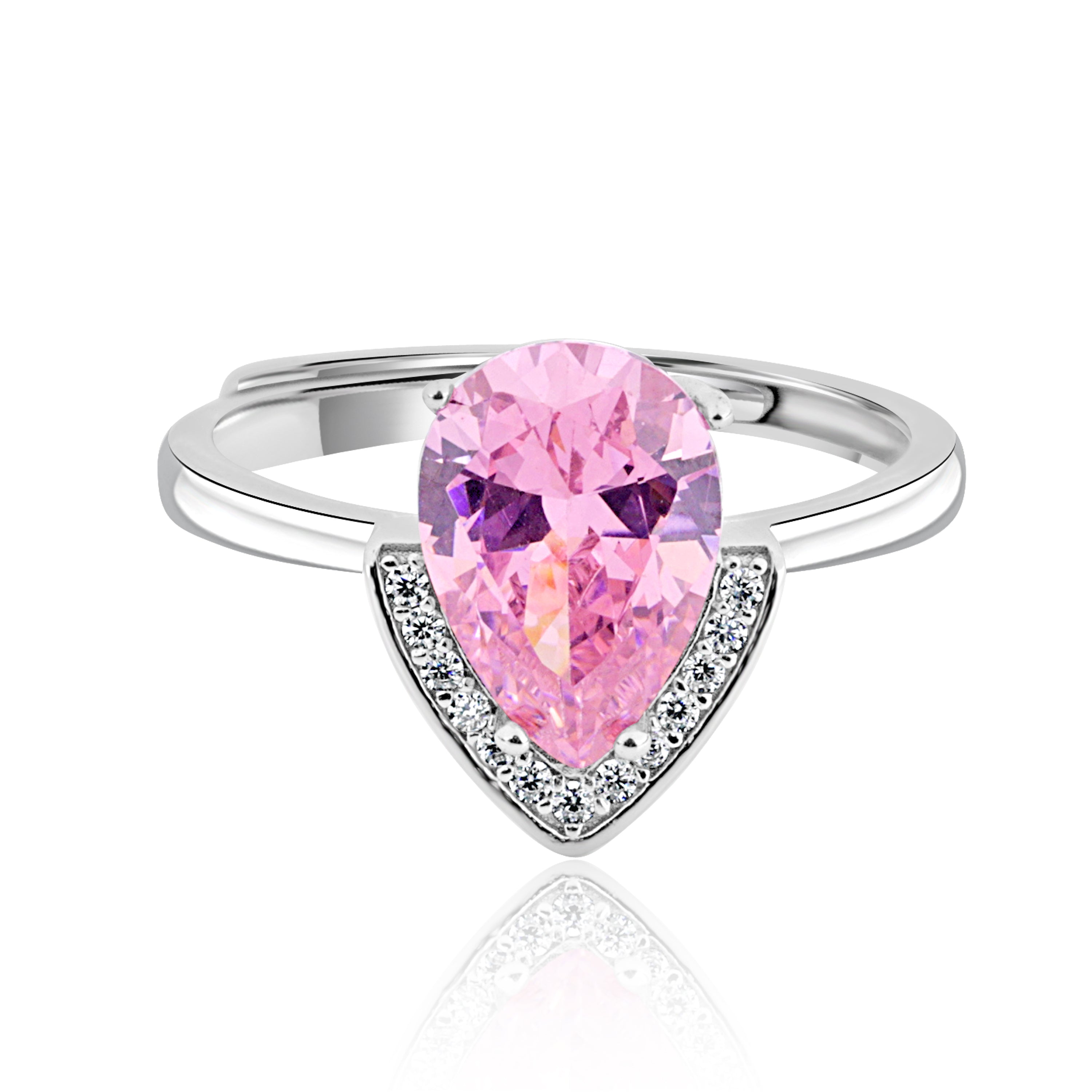 Pink Pear Elegance Ring