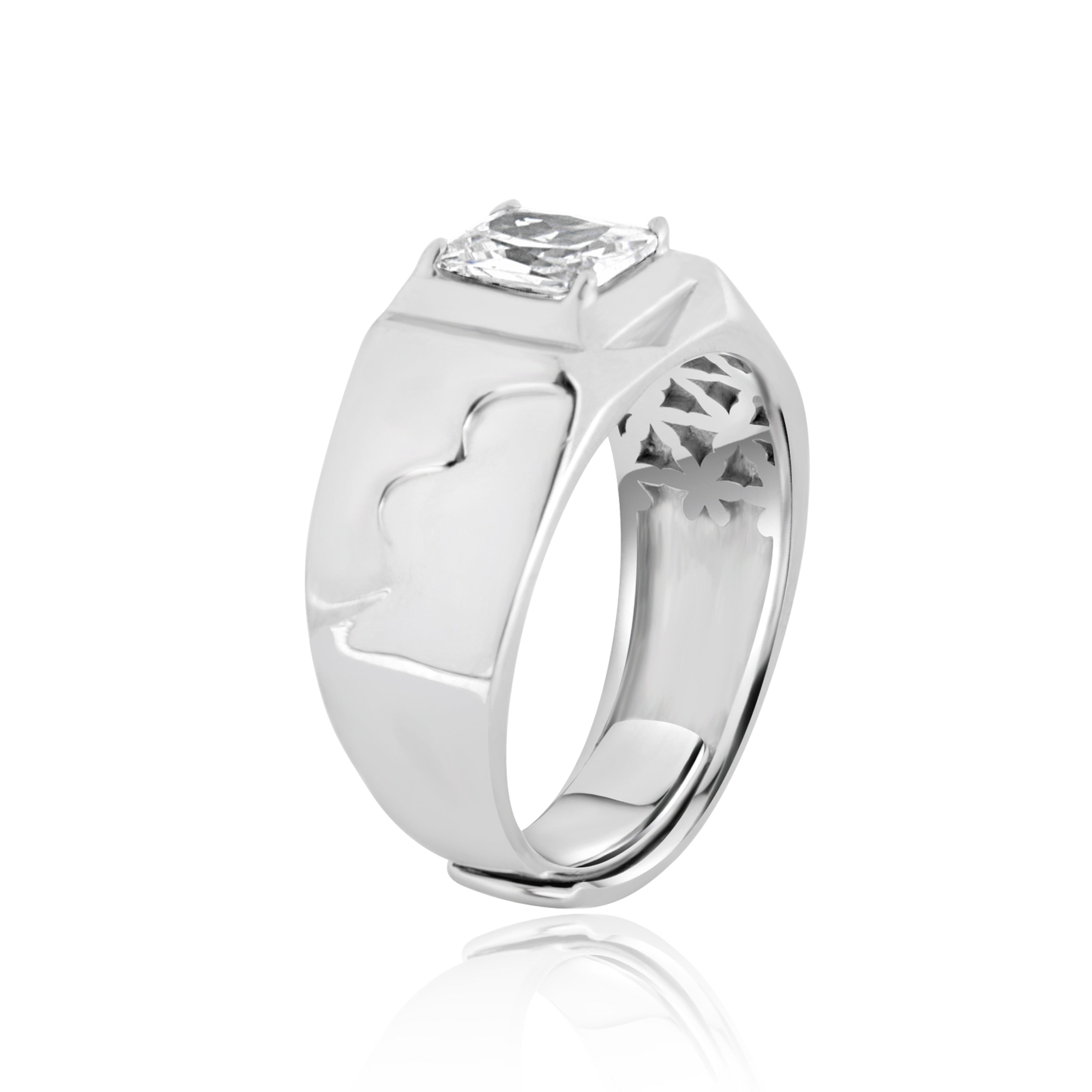 Sterling Guardian Men's Ring