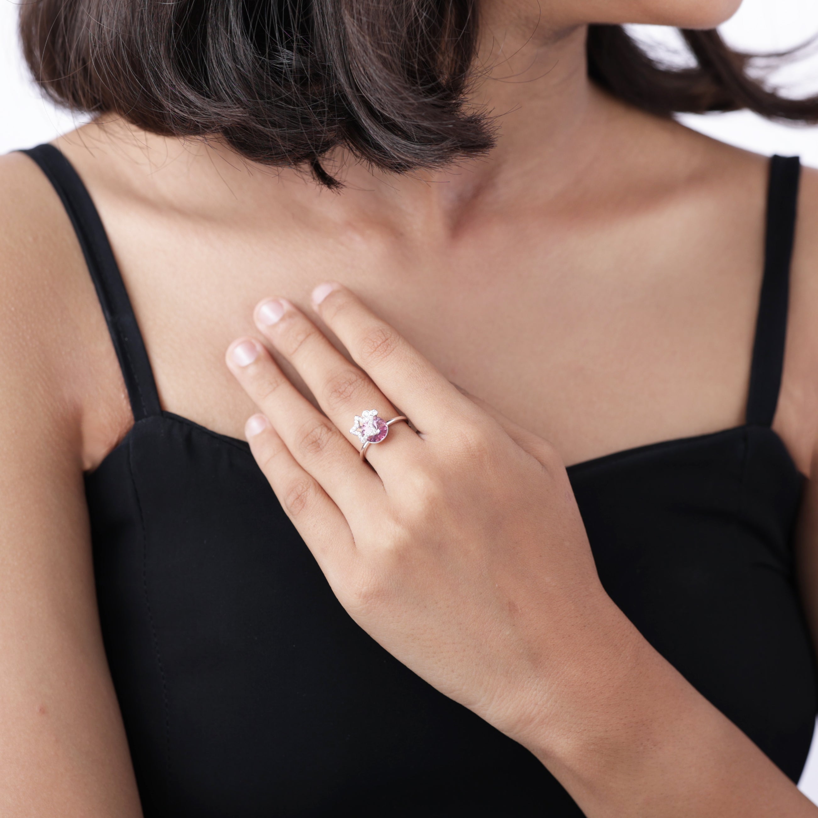 Cosmic Hover Silver Ring