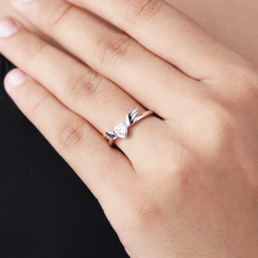 Angelic Heart Diamond Ring