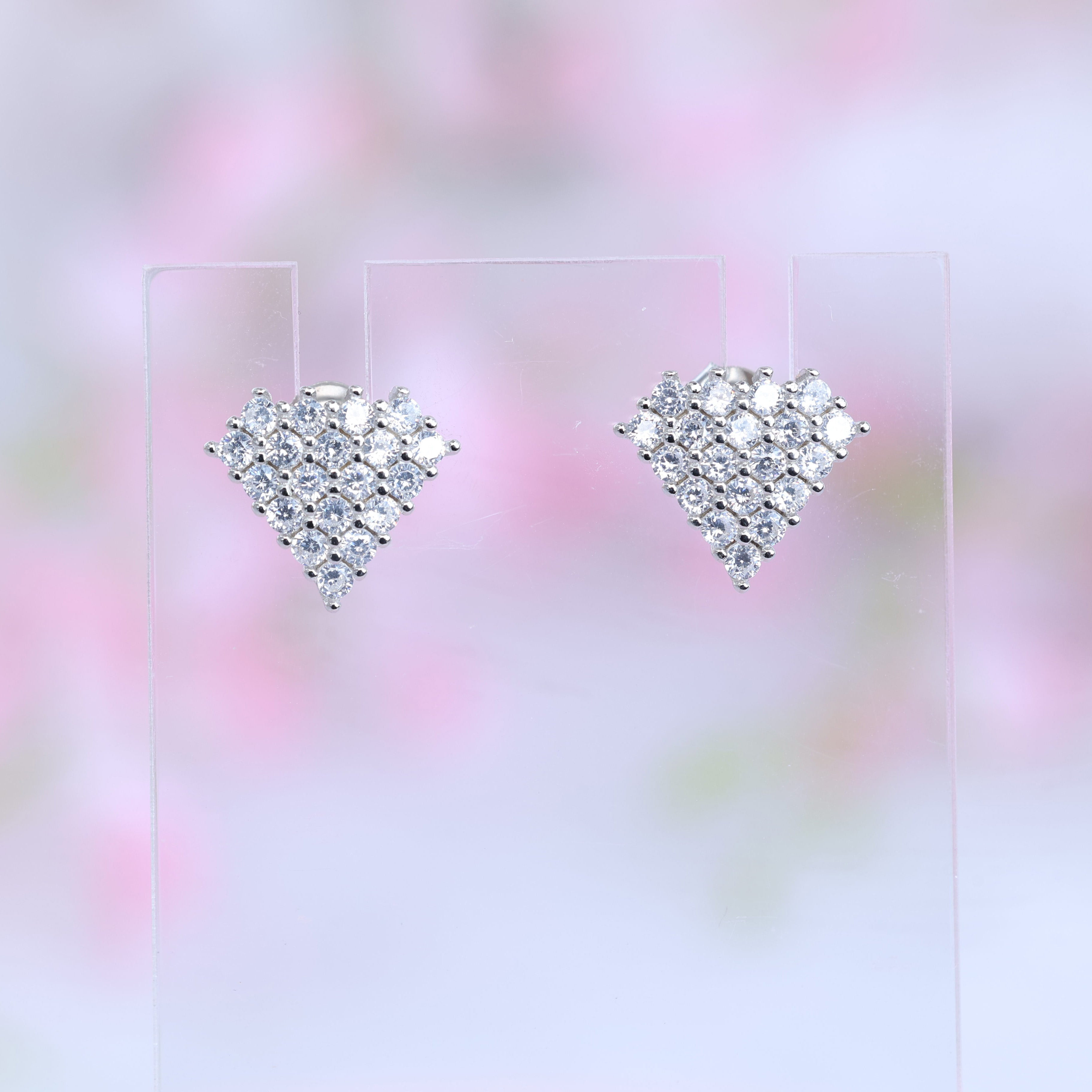 Mini Crystal Crest Stud Earring