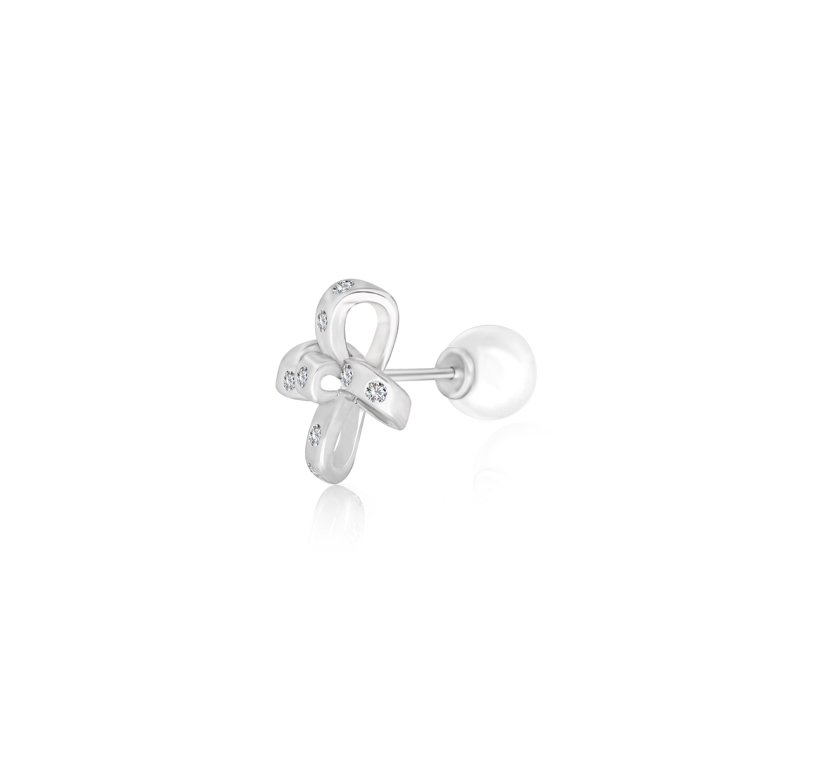 Diamond Bow Bliss Earring