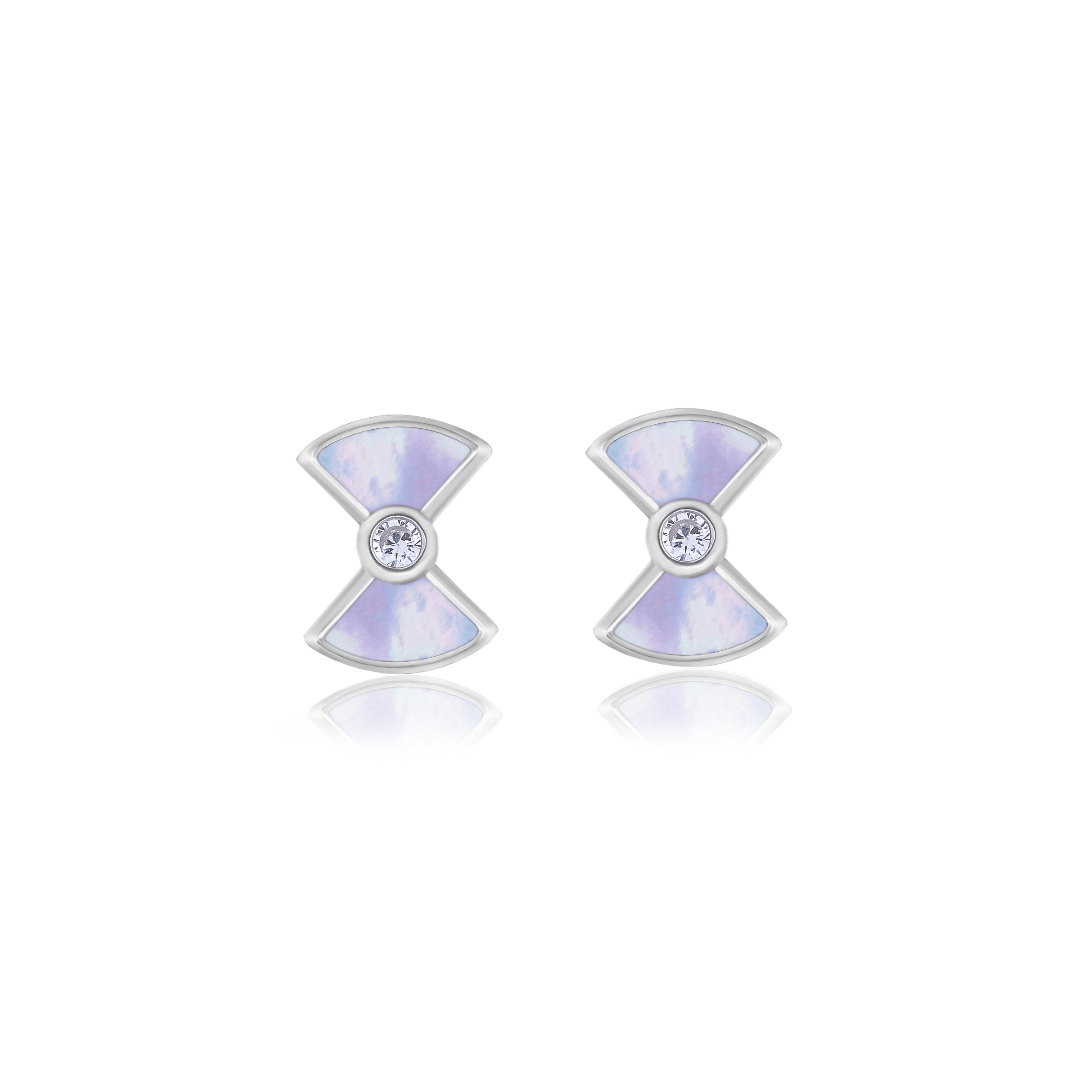 Mother Of Pearl Bow Earring