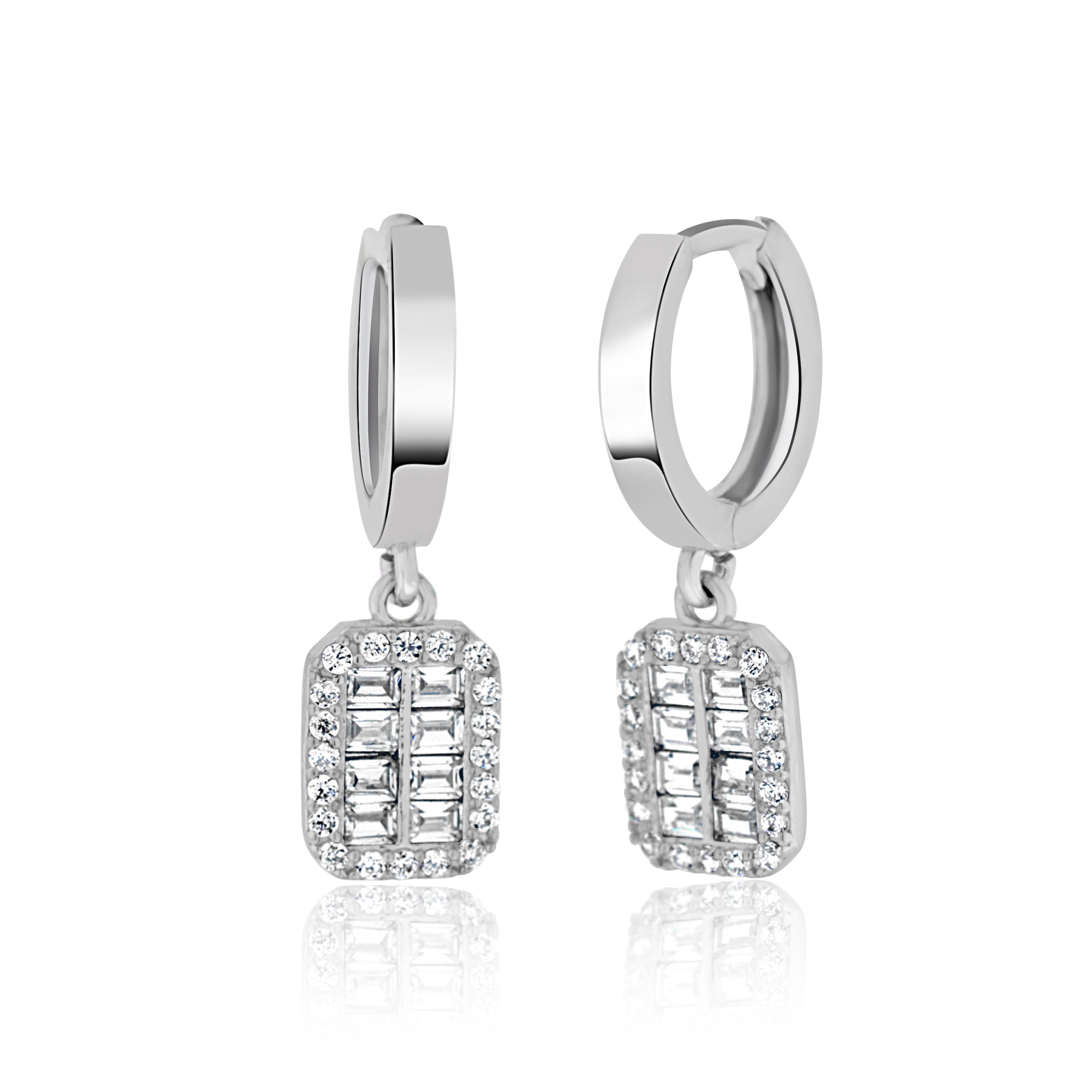 Mirror Shine Silver Bali Earring