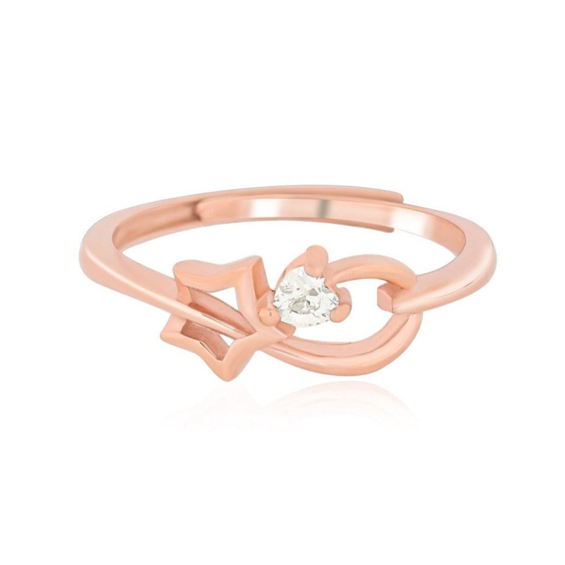 Rosegold Starlit Sparkle Ring