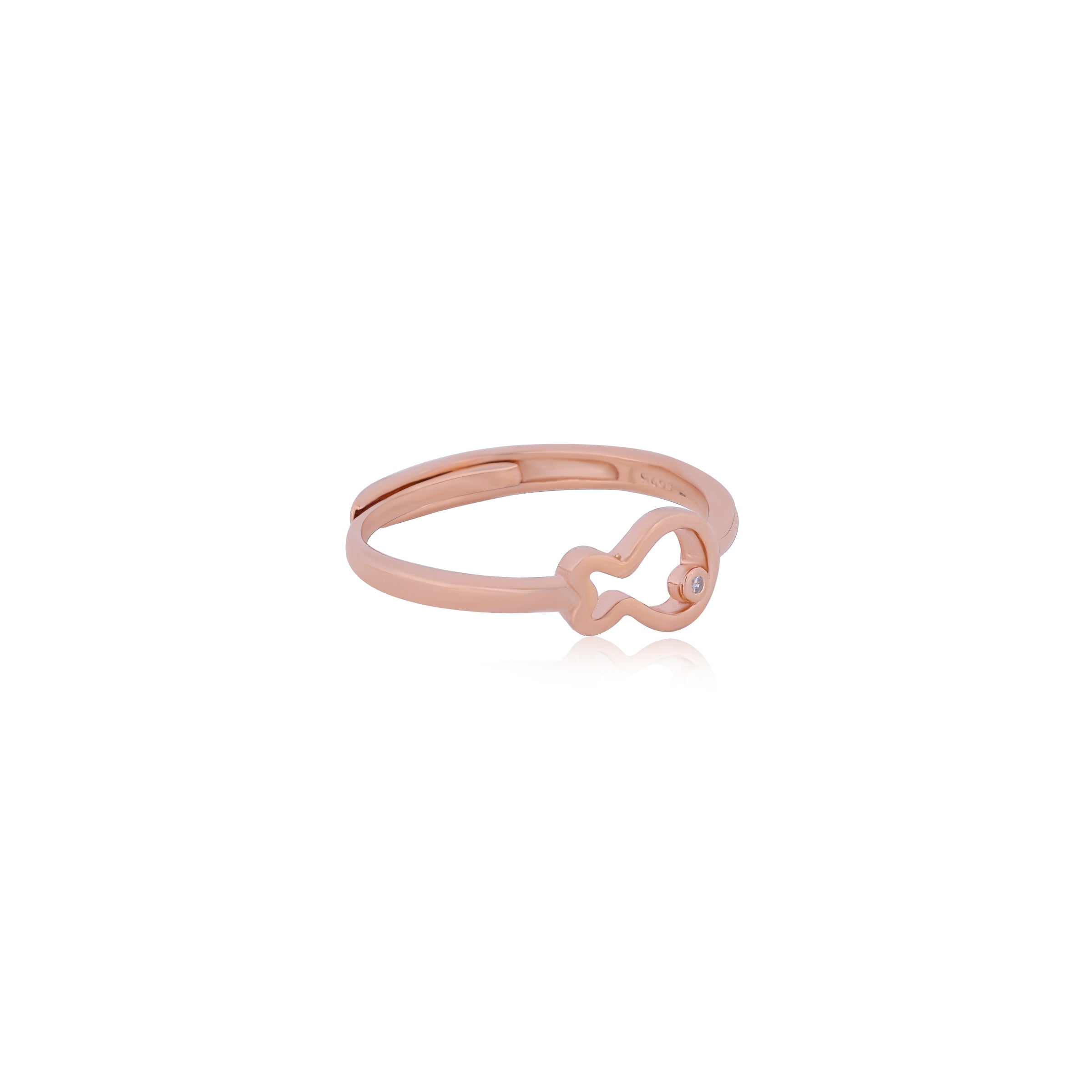 Rosegold Sea Sparkle Ring