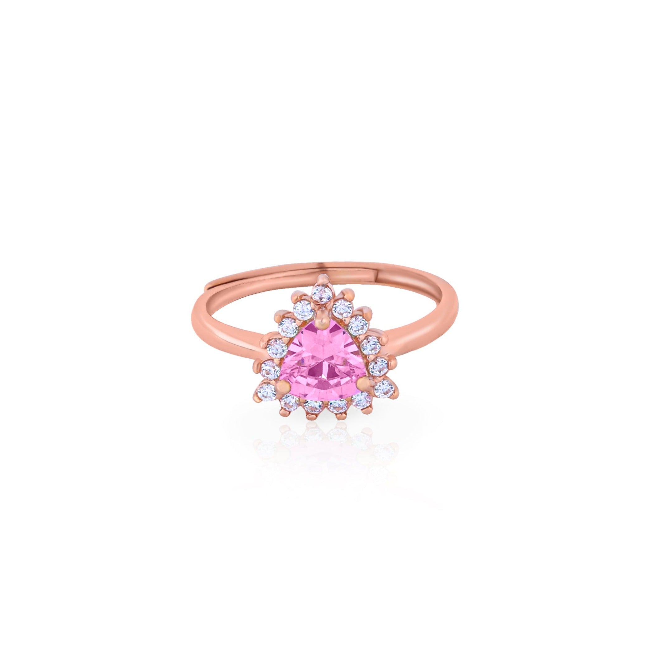 Rosegold Pink Orbit Ring