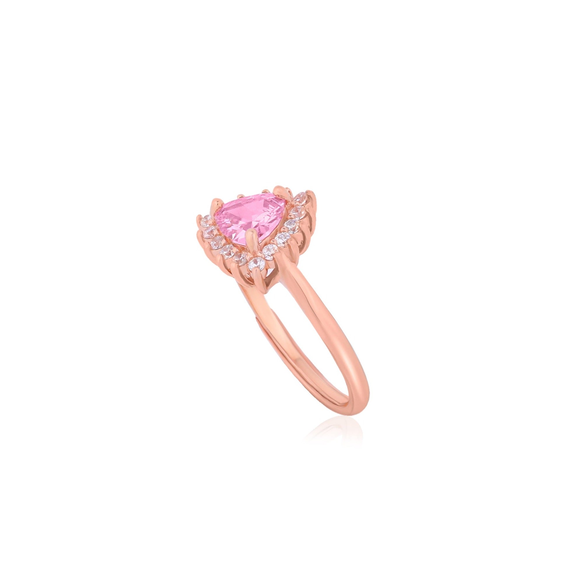 Rosegold Pink Orbit Ring