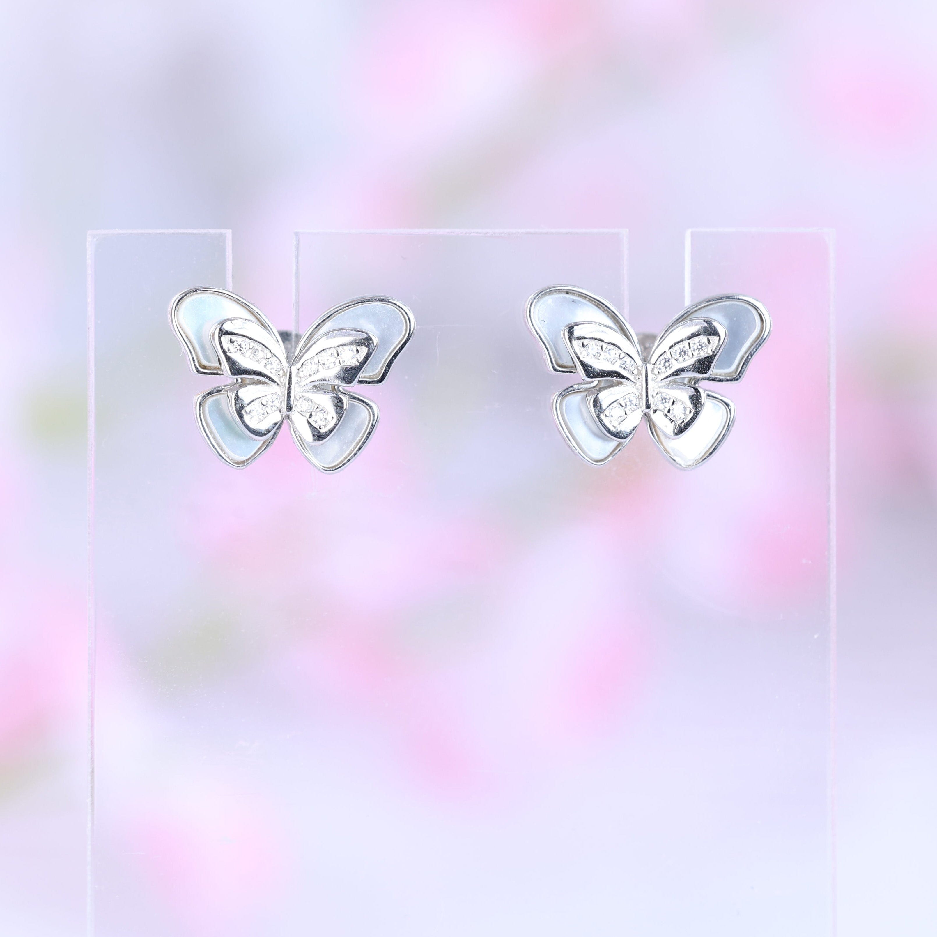 Duo Butterfly Stud Earring Shreedevi Jewellers 