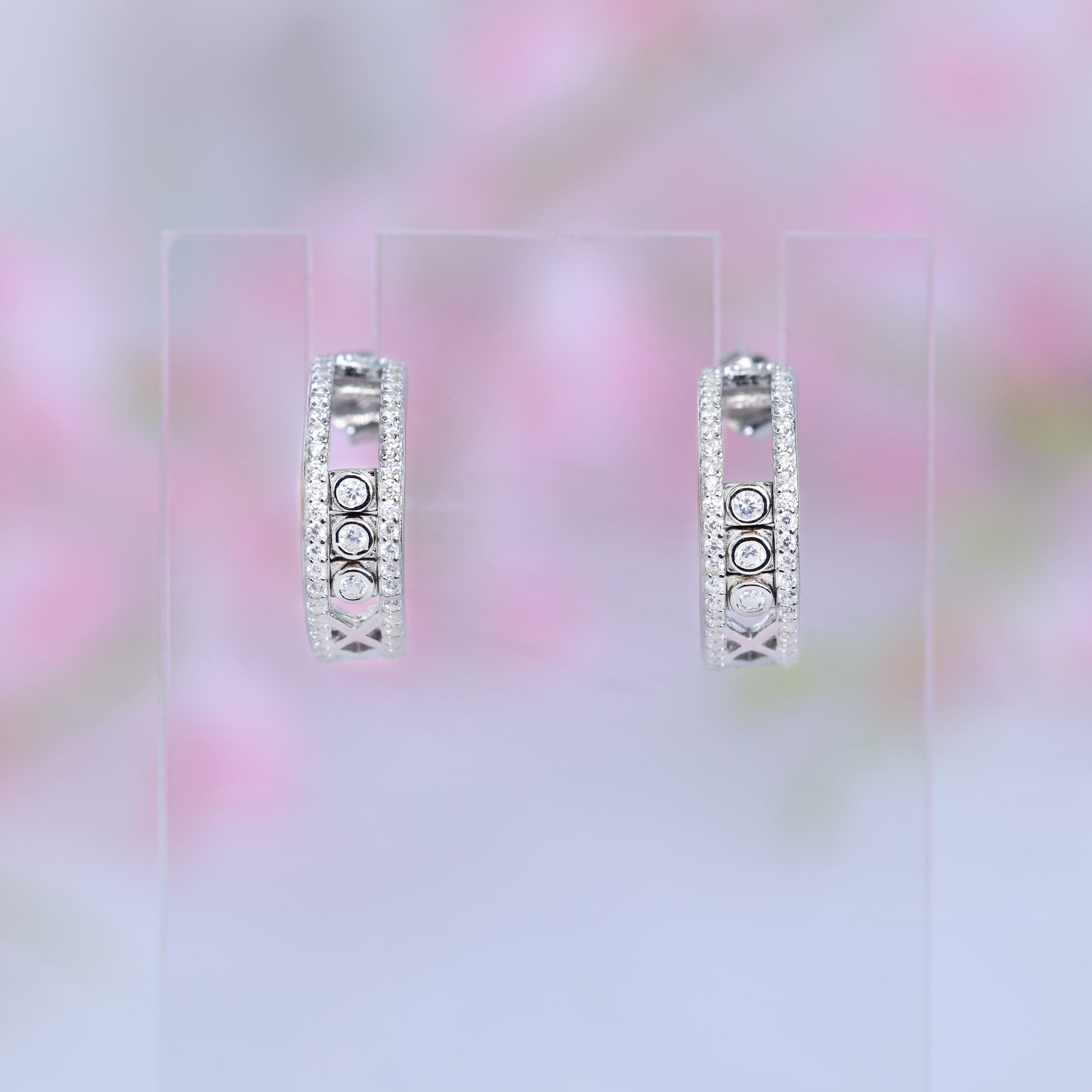 SIlver Dancing Diamonds Earring Shreedevi Jewellers 