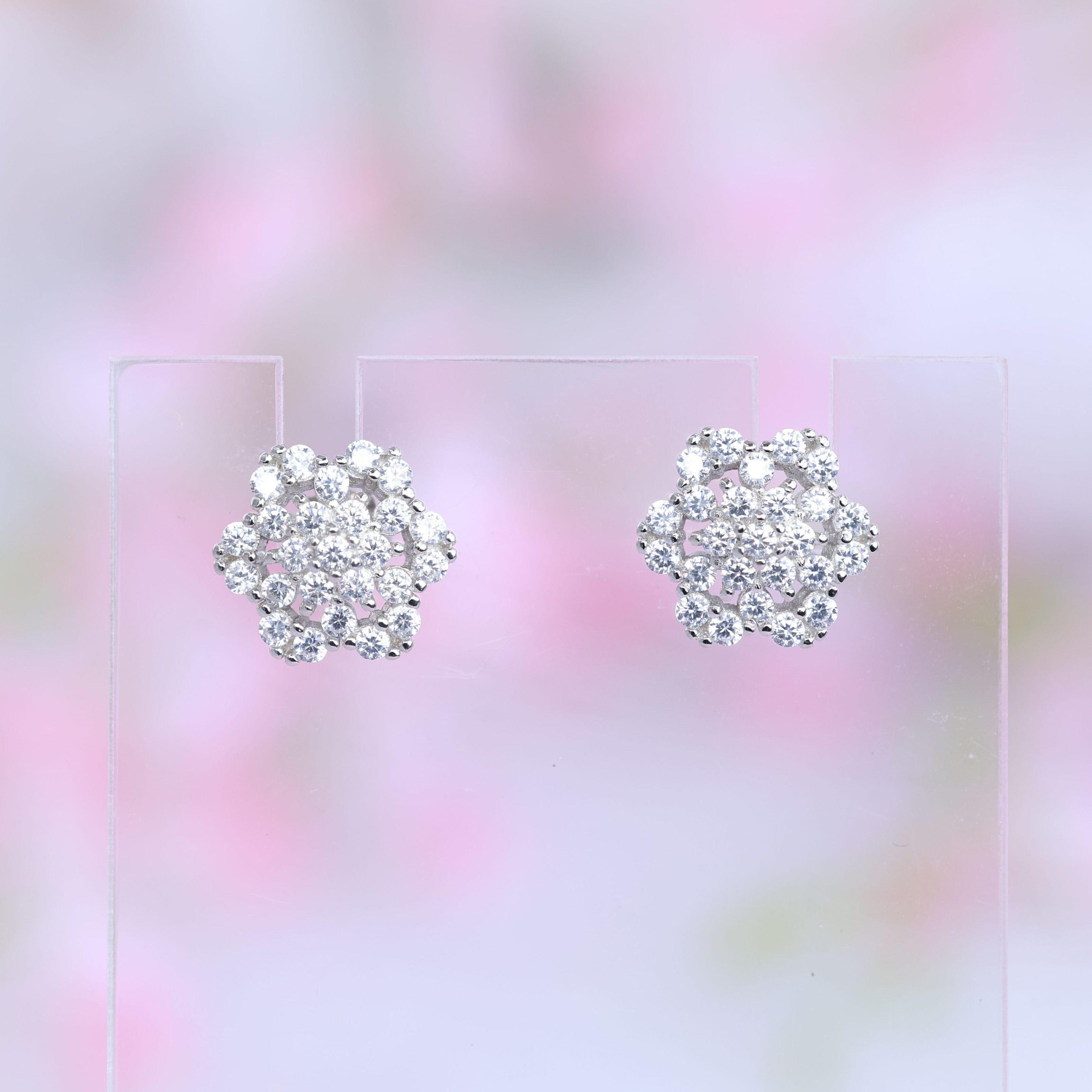 Mini Penta-Diamond Stud Earring Shreedevi Jewellers 