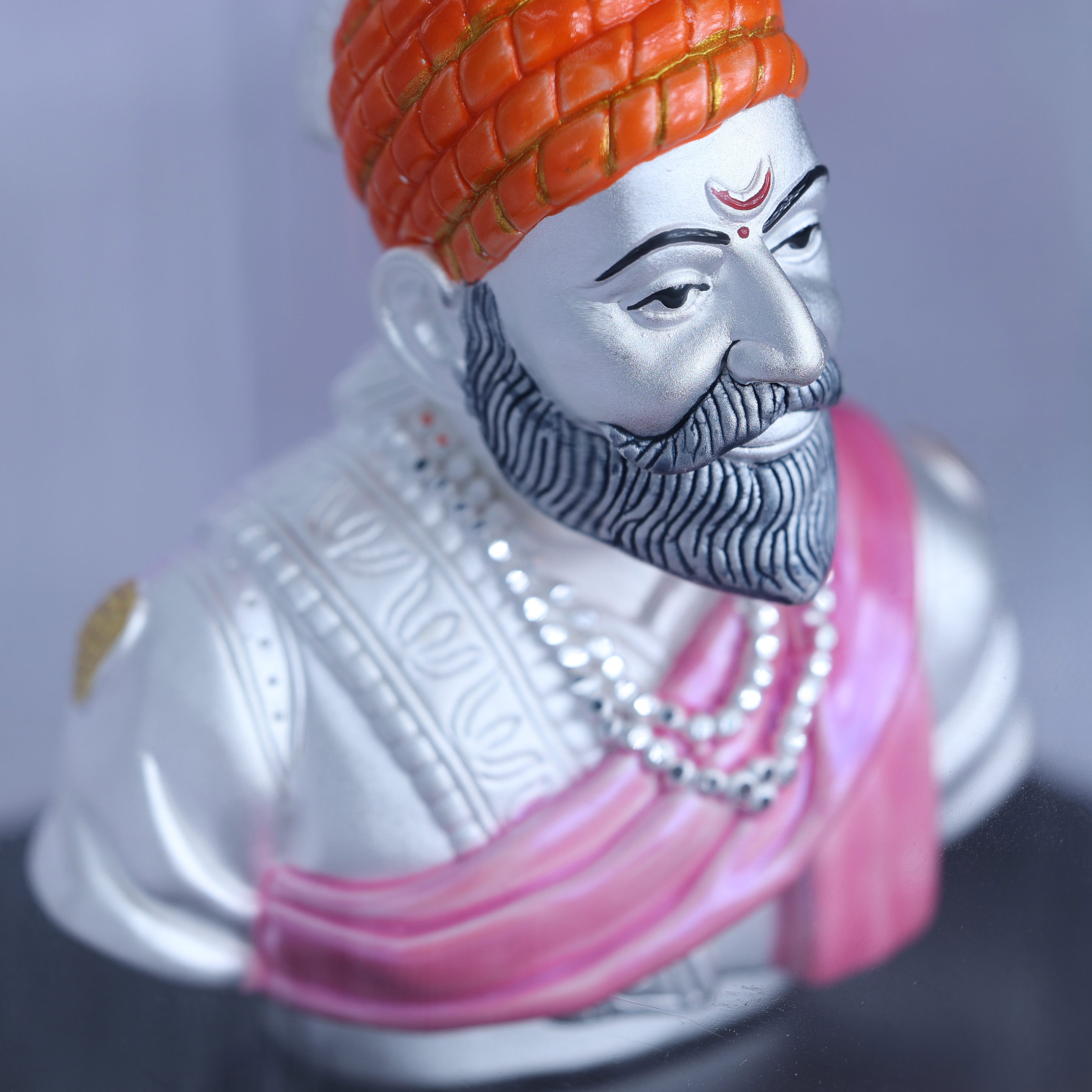 Chhatrapati Shivaji Maharaj Murti 999 Silver