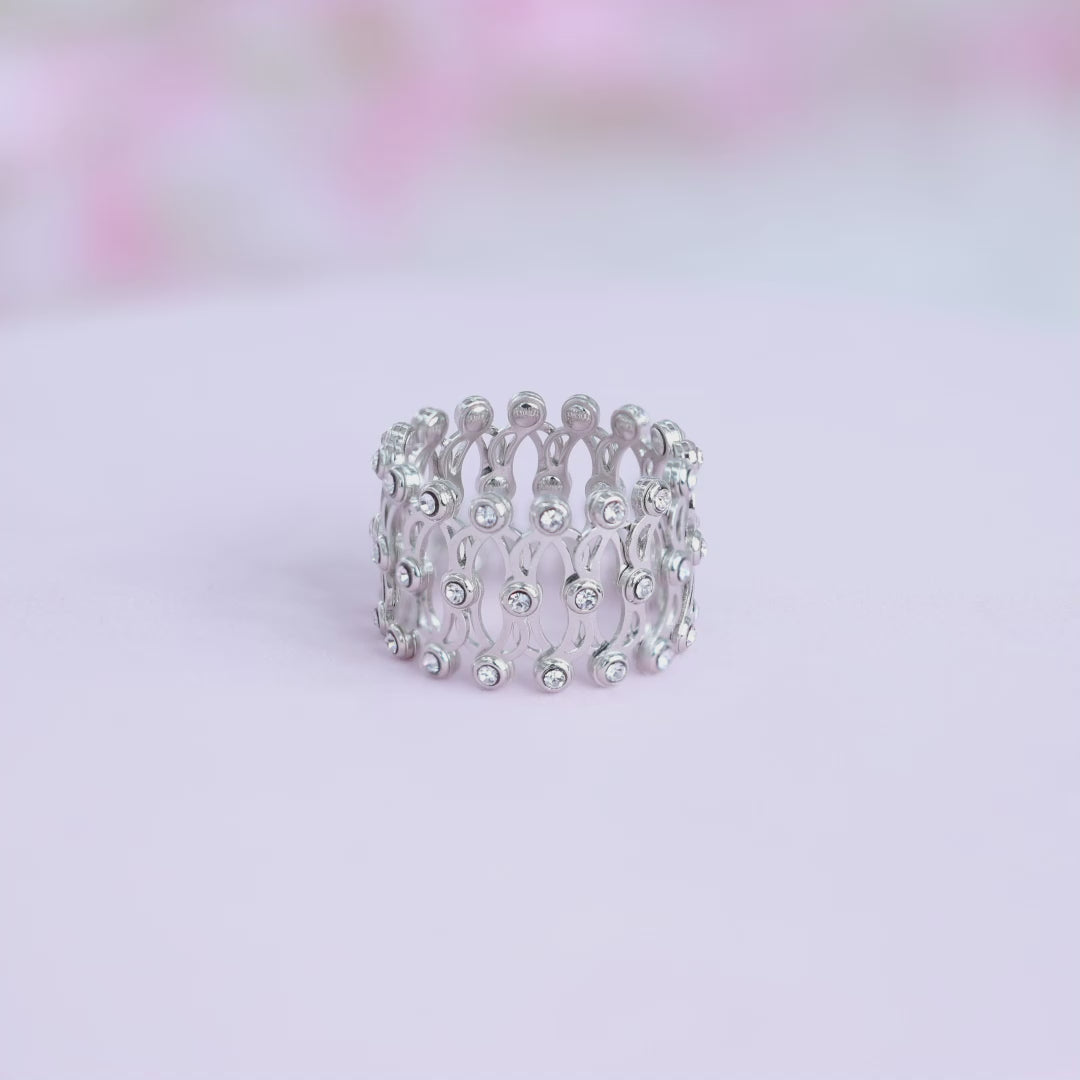 Creative 2 In 1 Cluster Twist Ring In S925 Sterling Silver With Retractable  Bracelet Stretchable Twist Folding Womens Jewelry Gift From Pattymills,  $24.26 | DHgate.Com